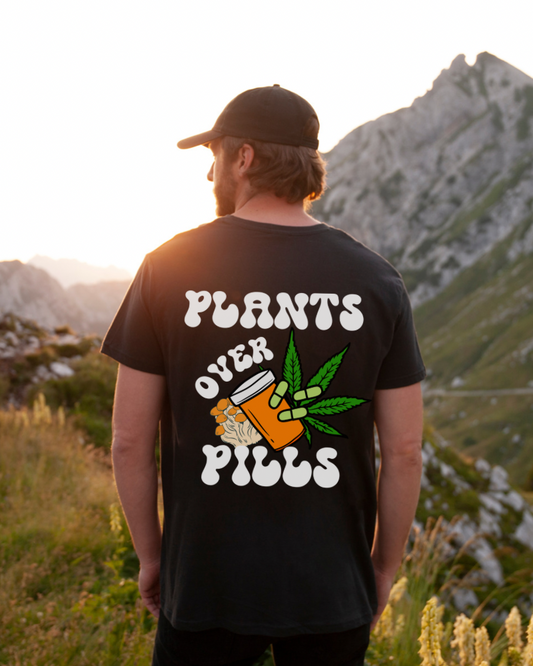 Plants Over Pills Unisex Tee