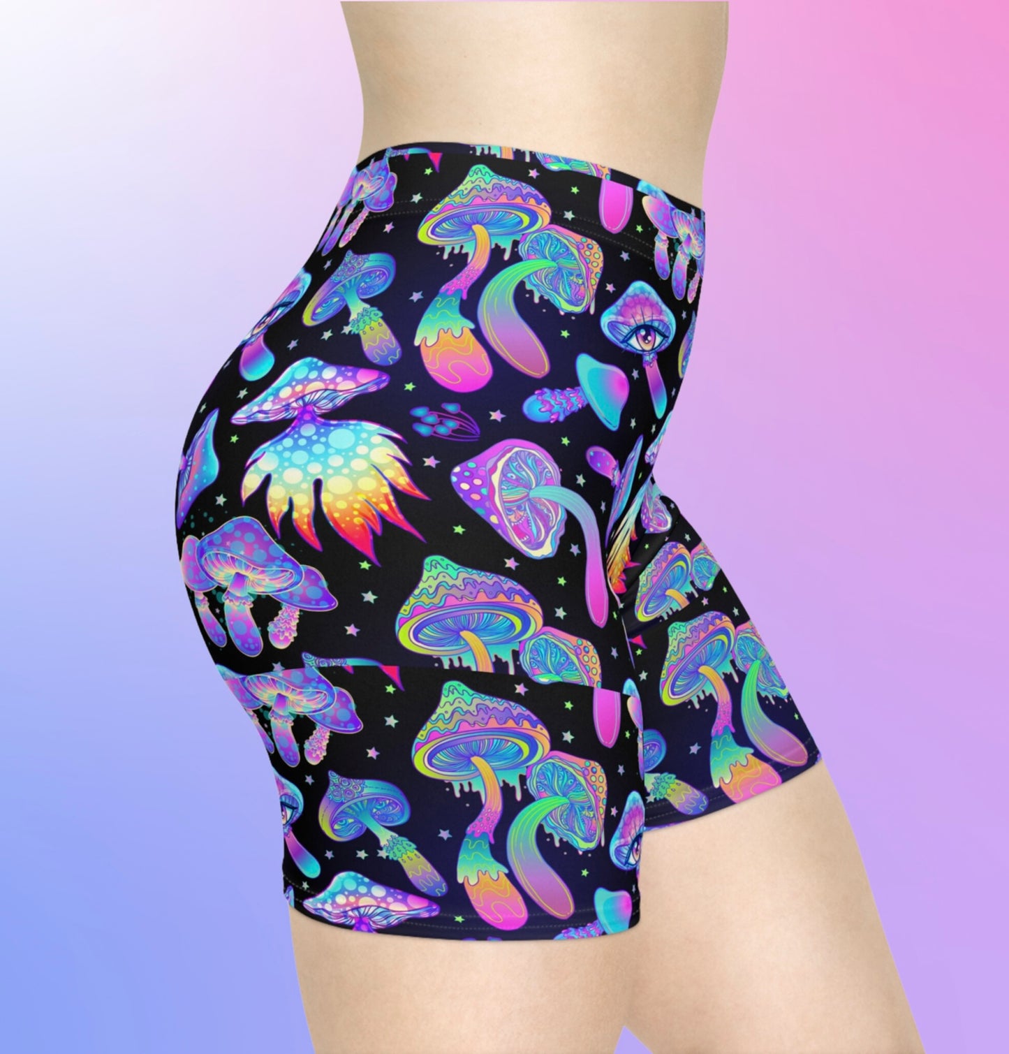 Magic Mushroom Biker Shorts