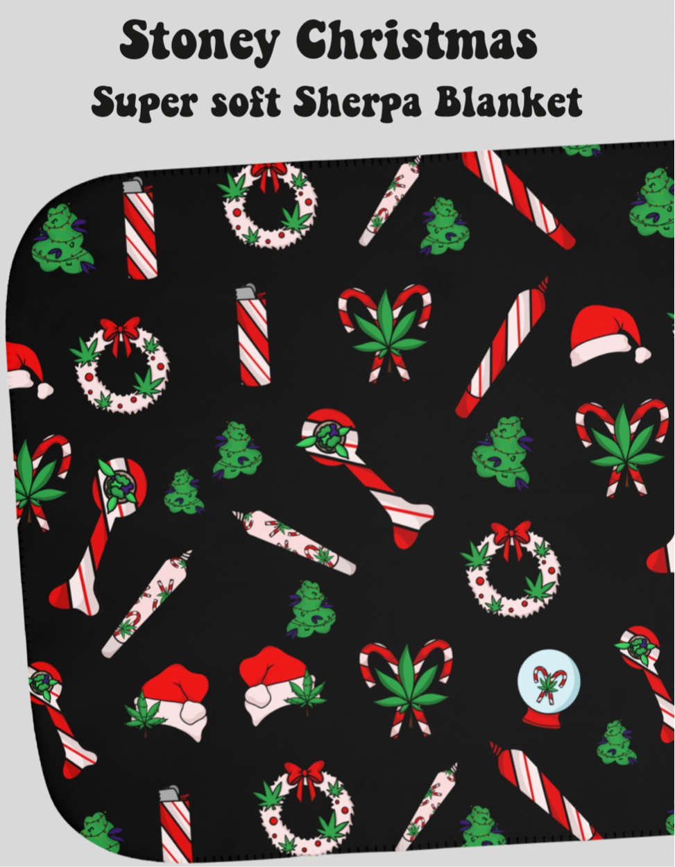 Stoney Christmas Sherpa Blanket