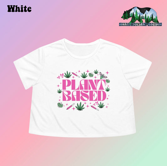 Plant Based Women's Flowy Cropped Tee