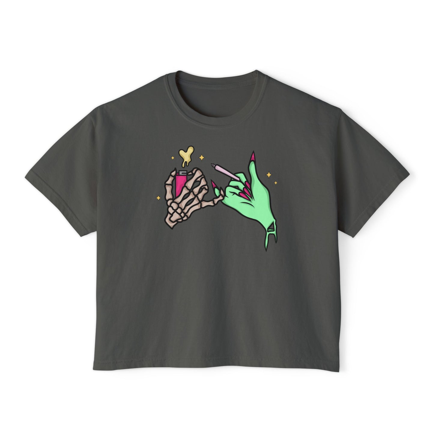 Sharing Is Caring Boxy Cropped Top