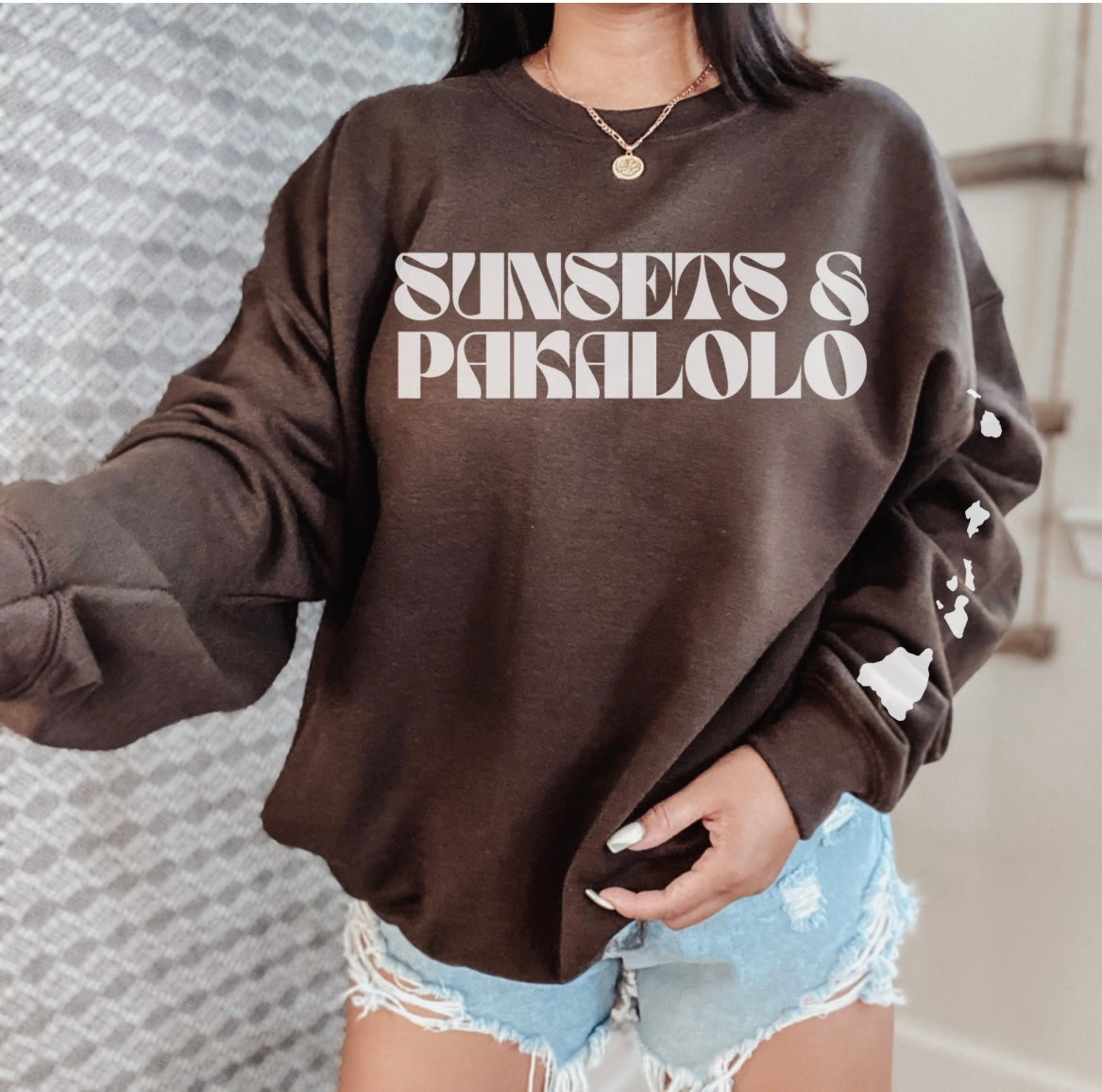 Sunsets & Pakalolo Crewneck Sweatshirt