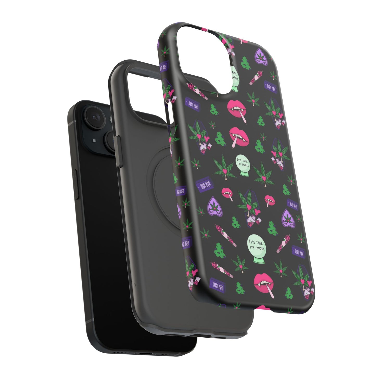 Spooky Stoner Babe Impact-Resistant Phone Case