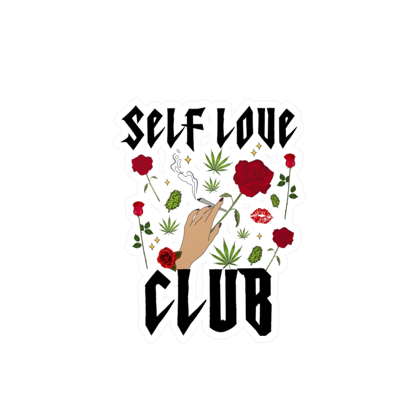 Self Love Club Sticker Vinyl Die-Cut Sticker