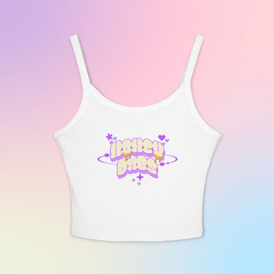 Honey Dabs Spaghetti String Tank Top