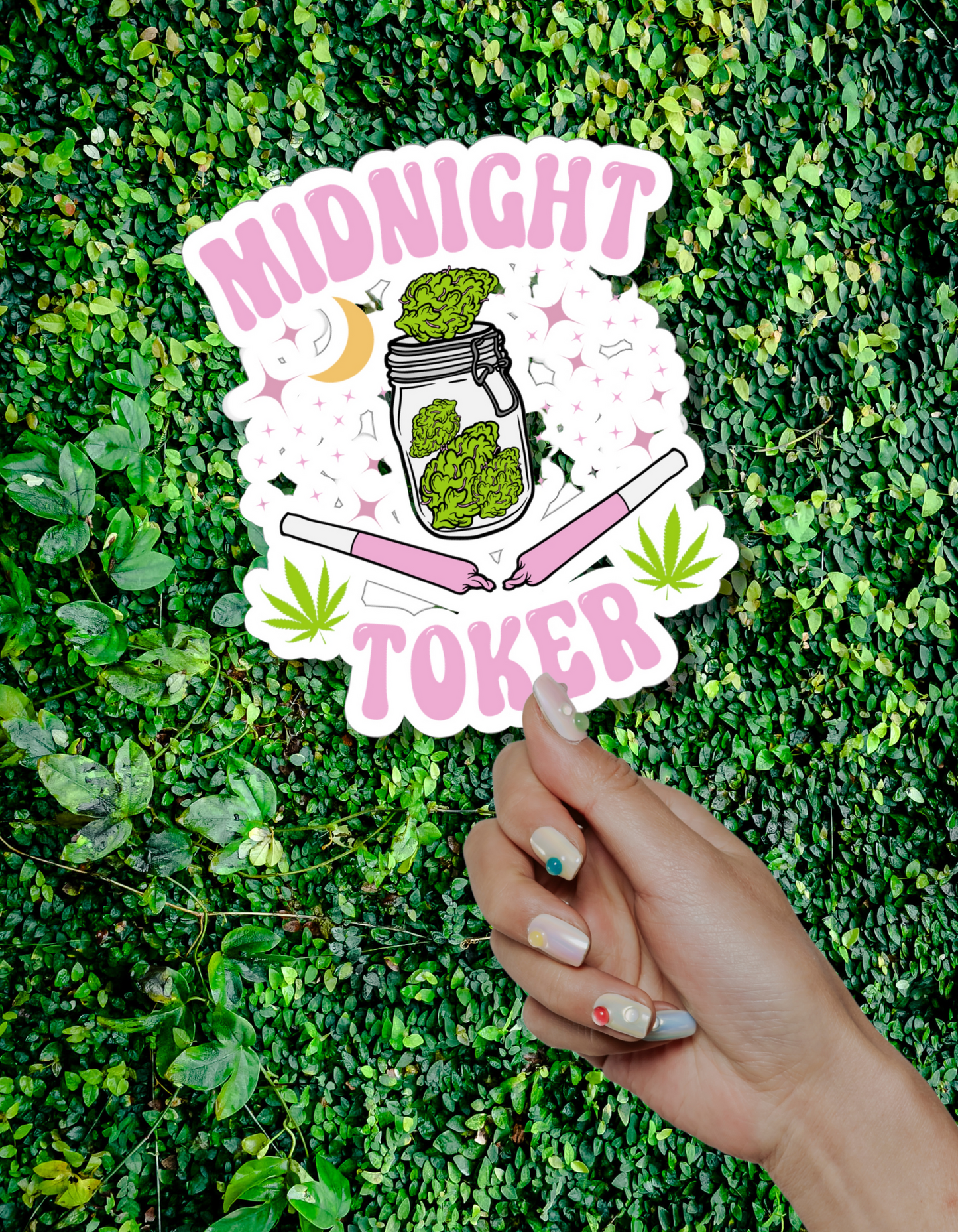 Midnight Toker Kiss-Cut Stickers