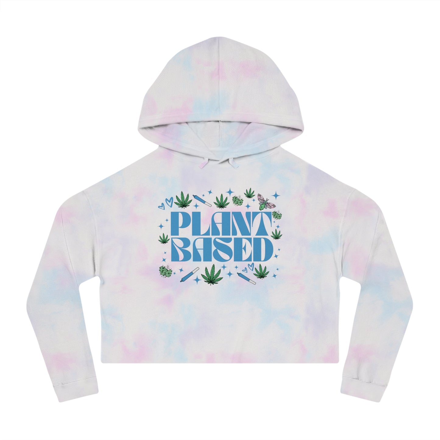 Plant Based Cropped Hooded Sweatshirt