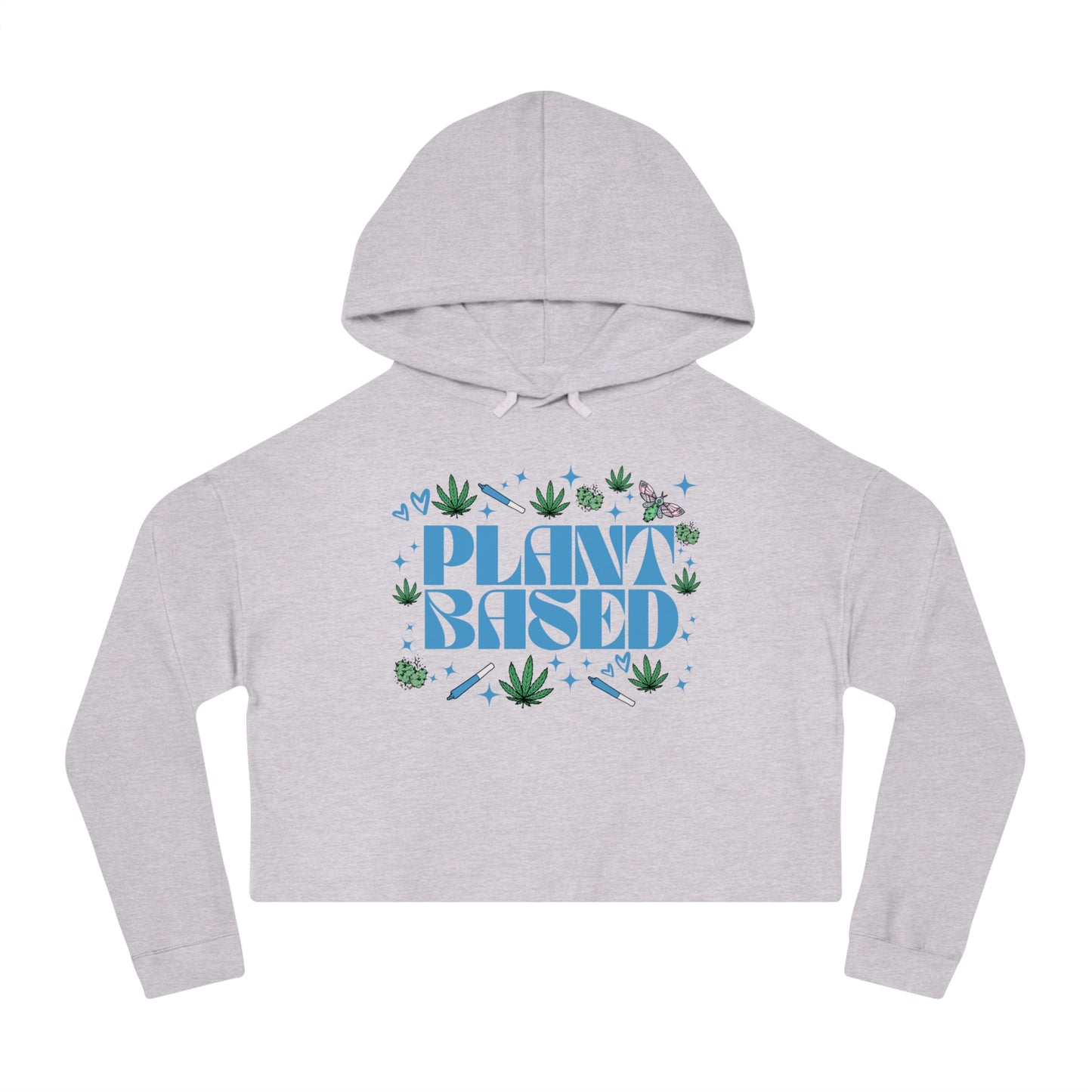 Plant Based Cropped Hooded Sweatshirt