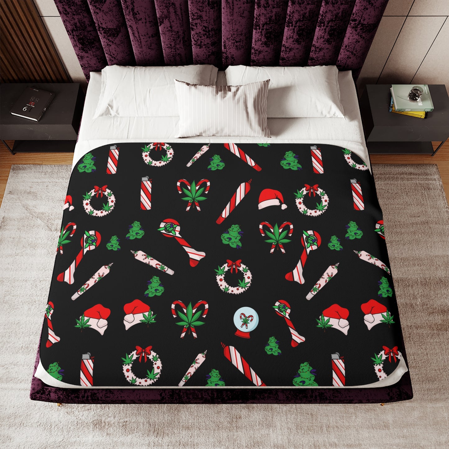 Stoney Christmas Sherpa Blanket