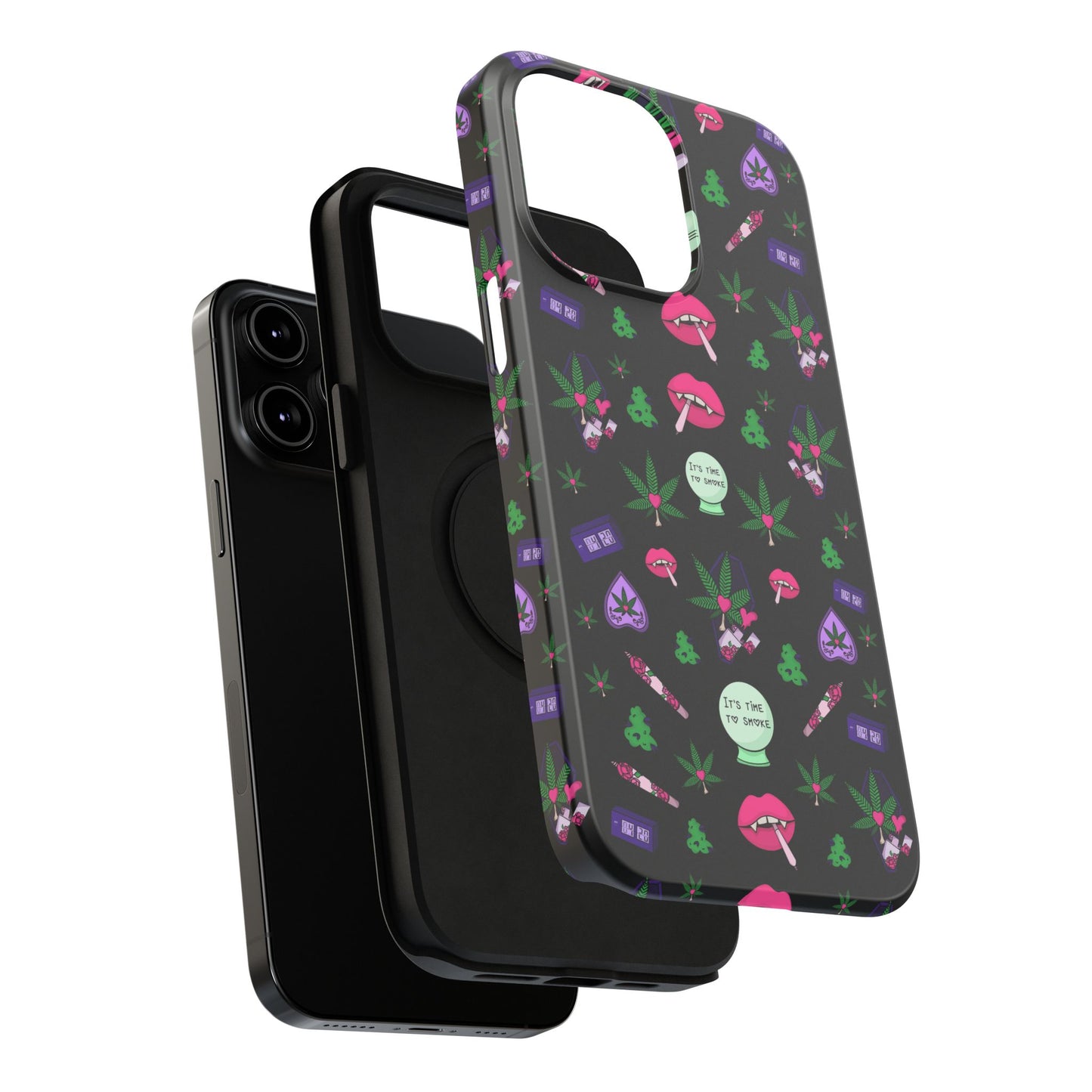 Spooky Stoner Babe Impact-Resistant Phone Case