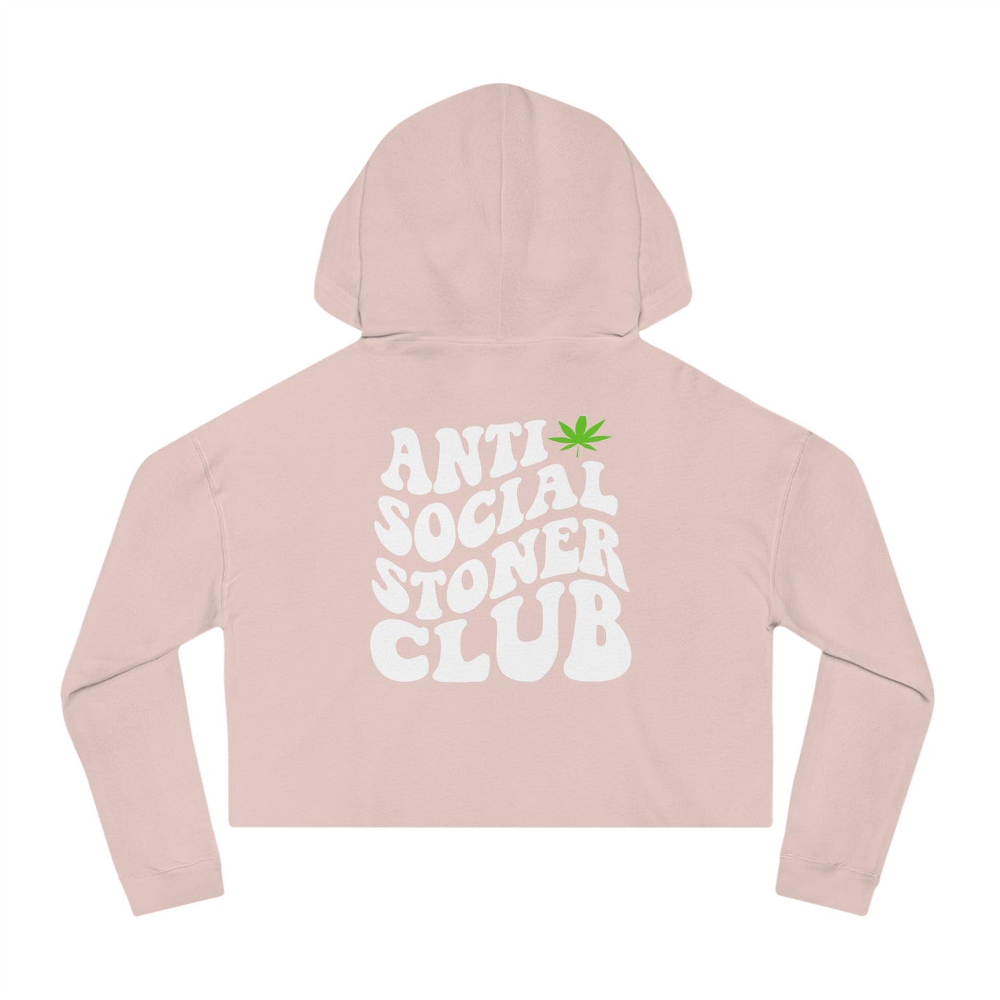 Anti Social Stoner Club  Cropped Hoodie