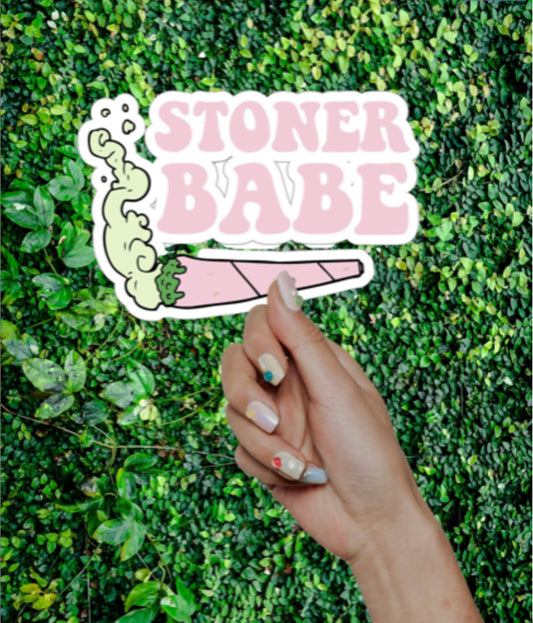 Stoner Babe Die-Cut Sticker