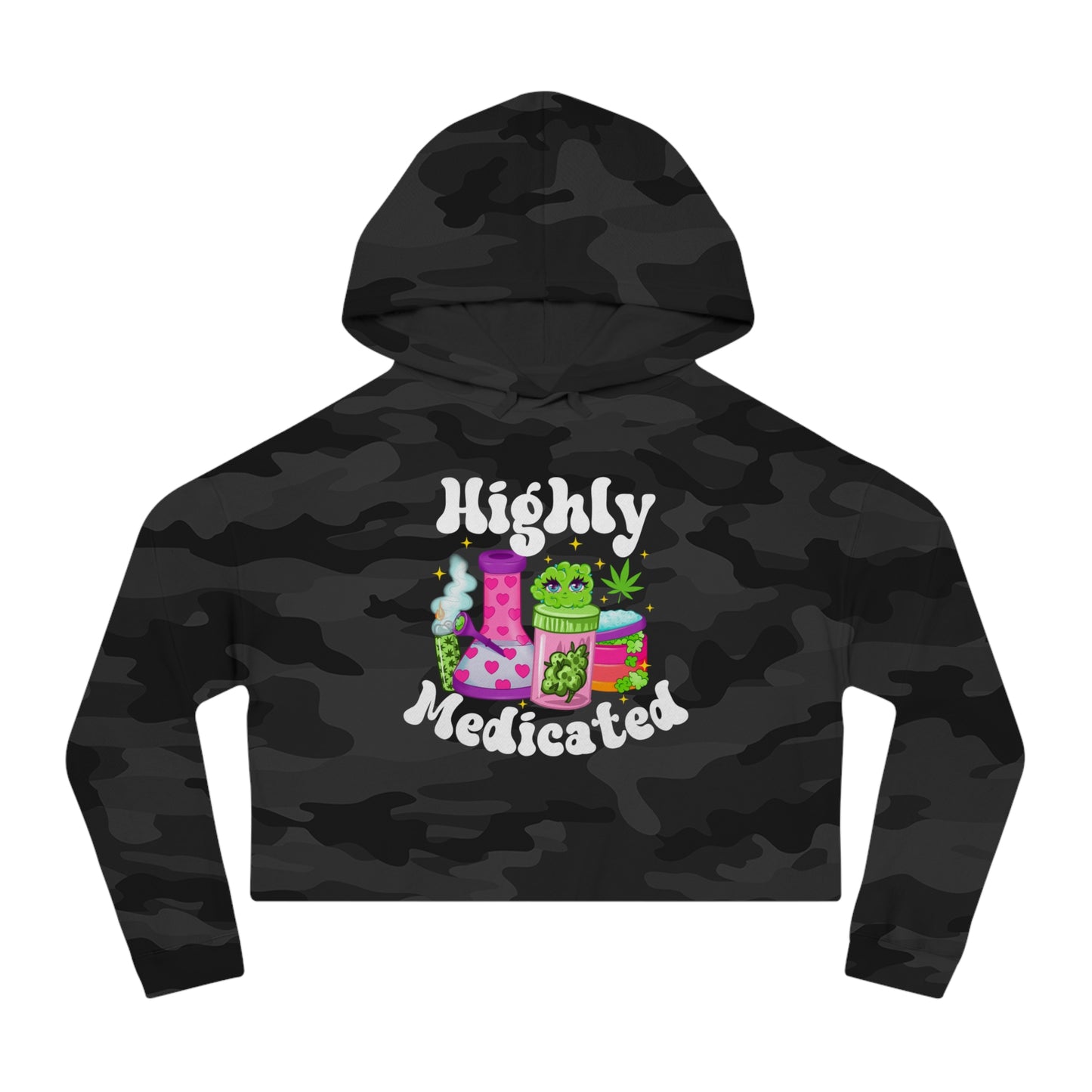 Highly Medicated Cropped Hoodie