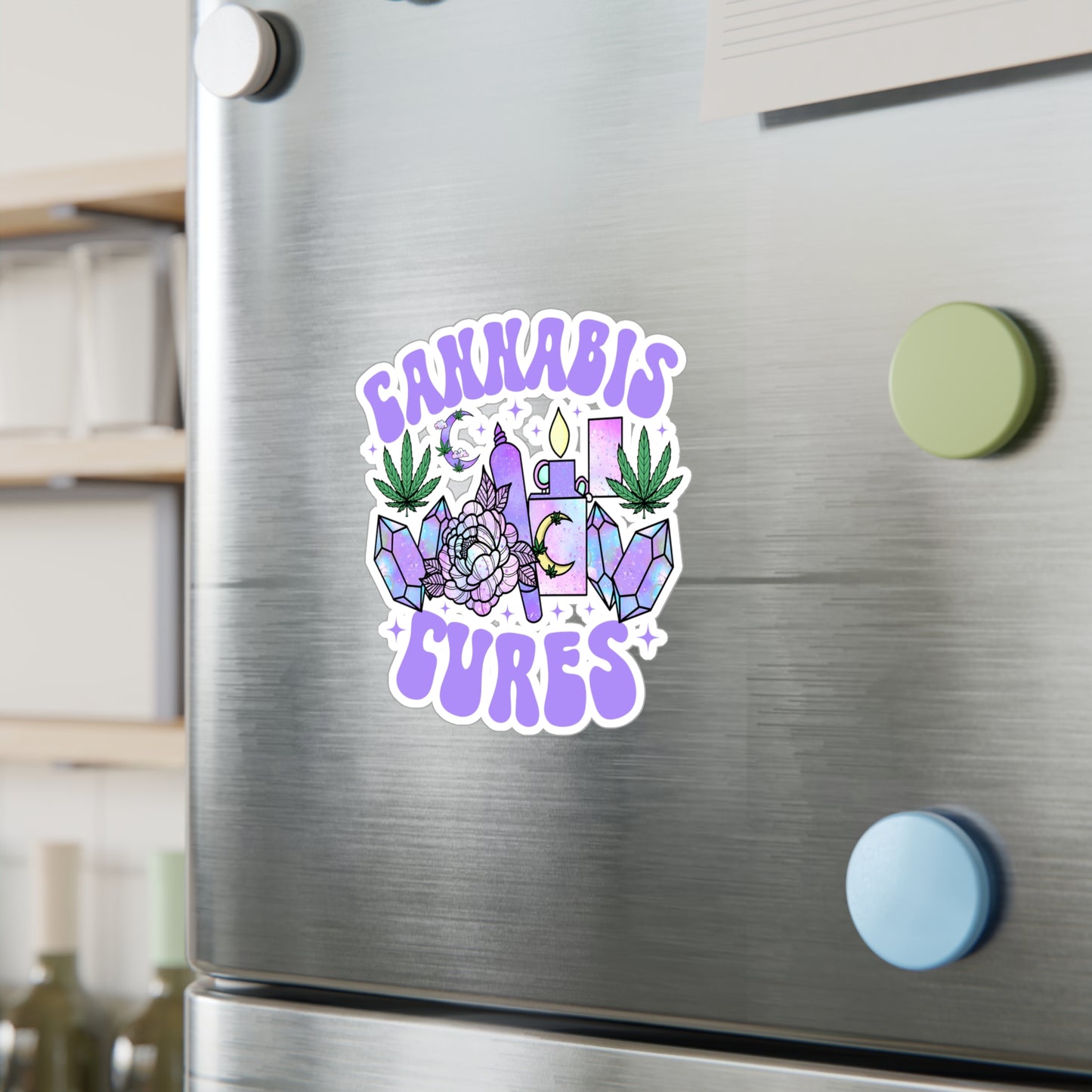 Cannabis Cures Vinyl Die-Cut Sticker