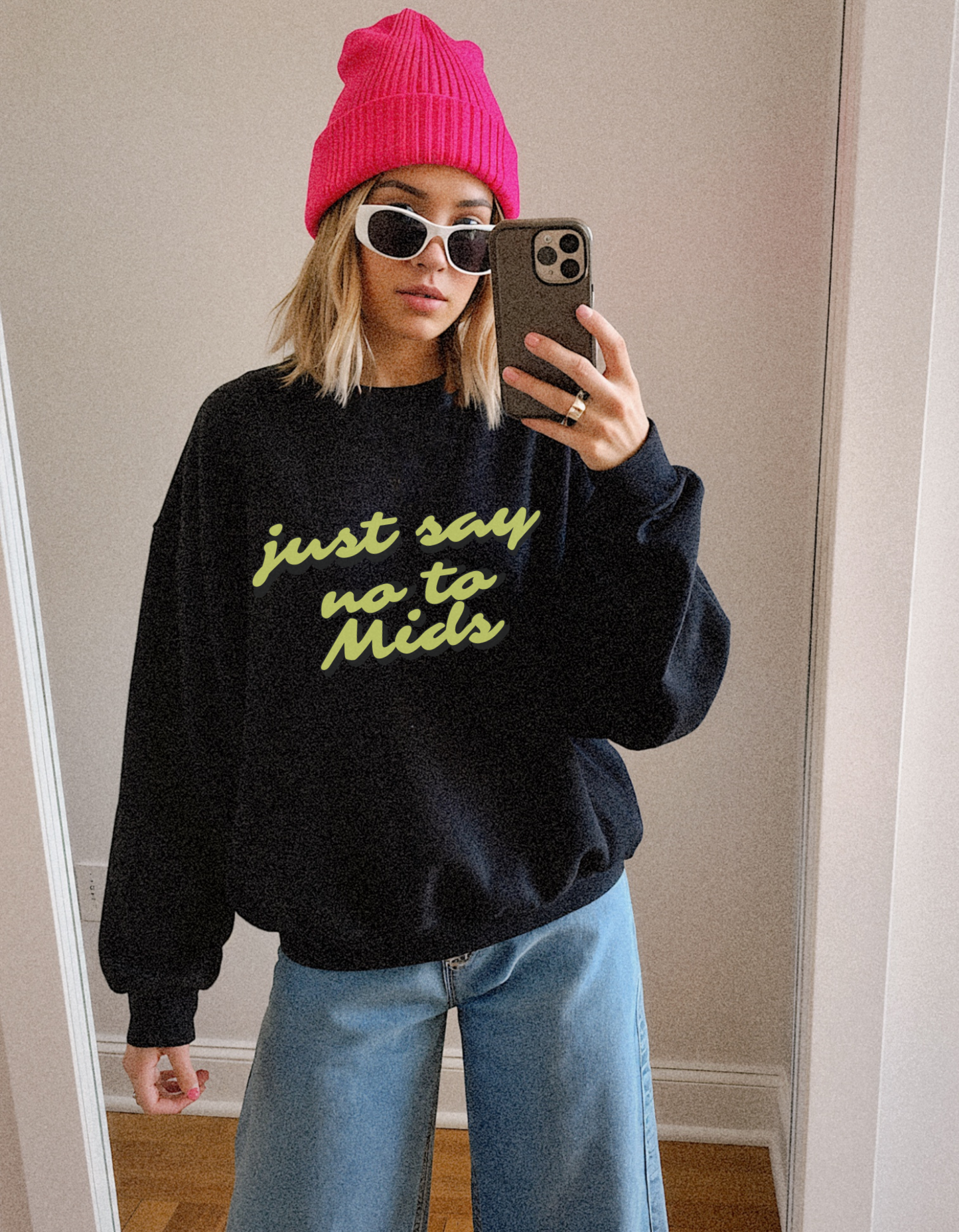 Just Say No To Mids Crewneck Sweatshirt