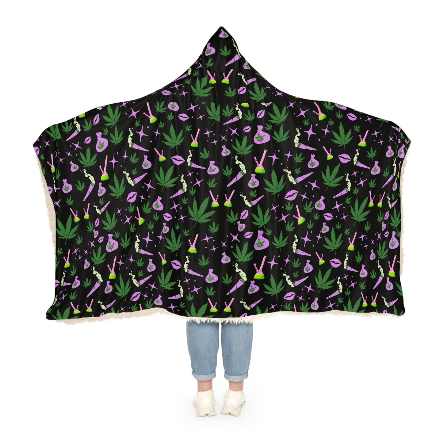 Stoner Babe Hooded Blanket