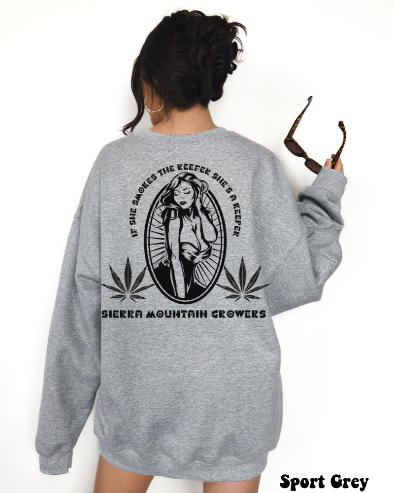 If She Smokes The Reefer Crewneck Sweatshirt(Unisex)