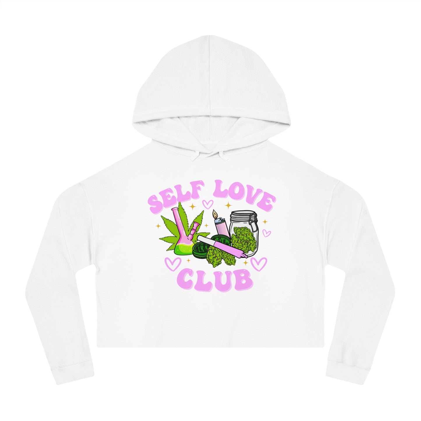 Self Care Club Crop Hoodie