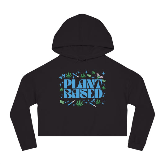 Plant Based Cropped Hooded Sweatshirt