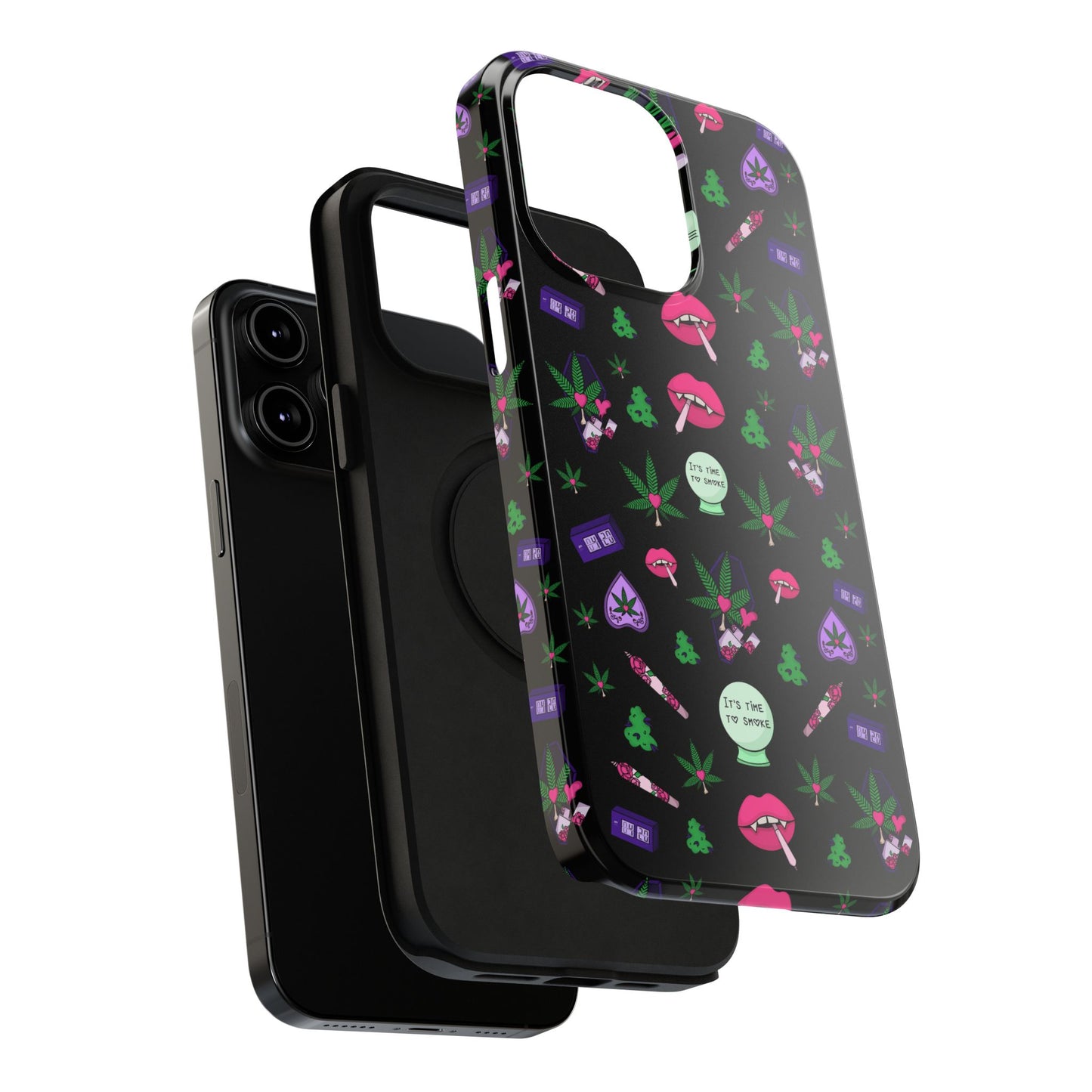 Spooky Stoner Babe Impact-Resistant Phone Case