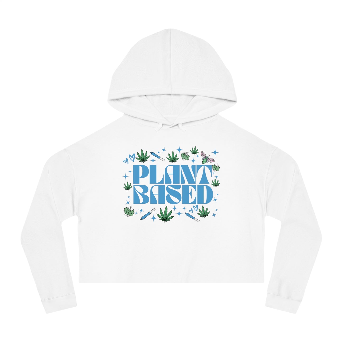 Plant Based Cropped Hooded Sweatshirt