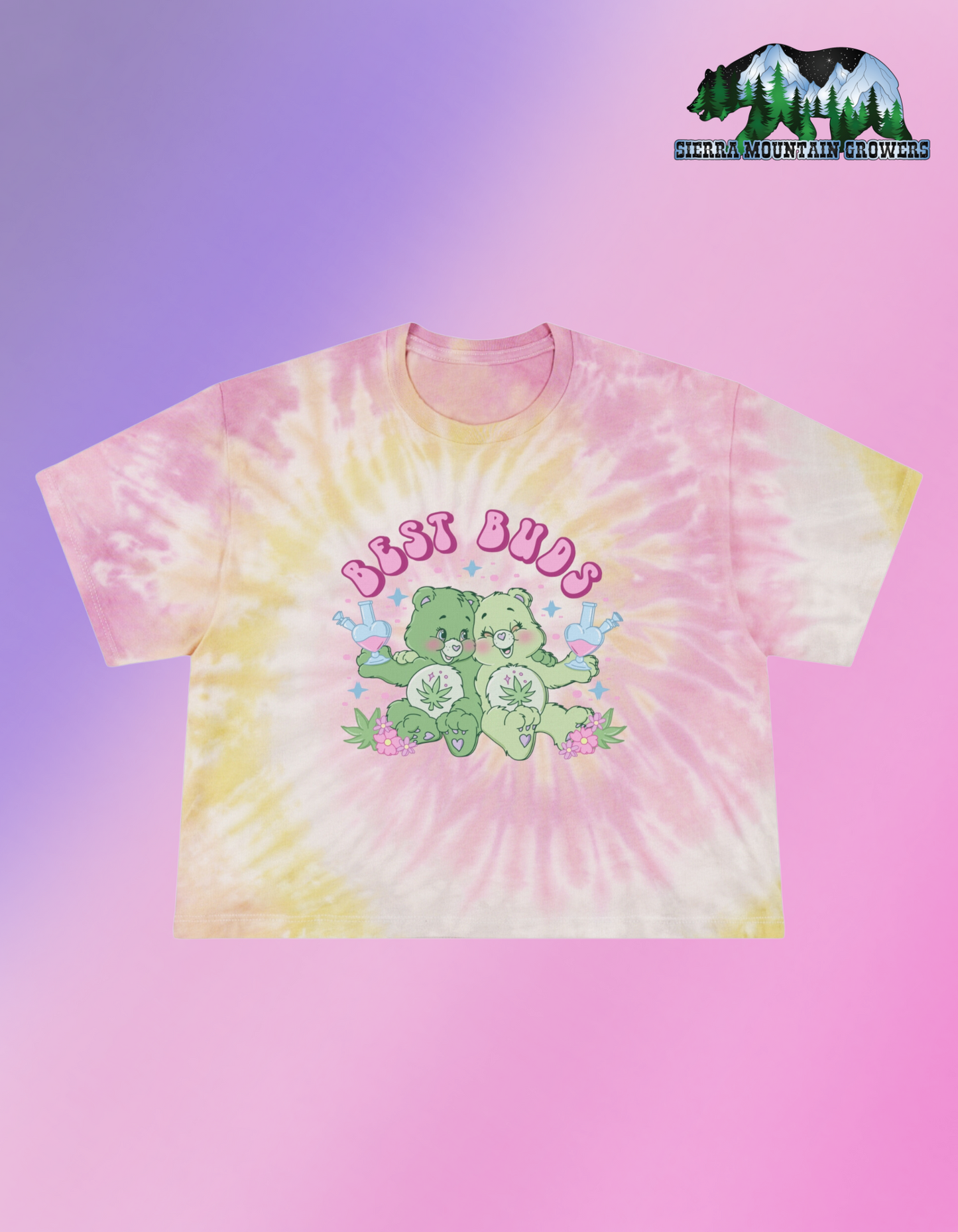 Best Buds Tie-Dye Crop Tee