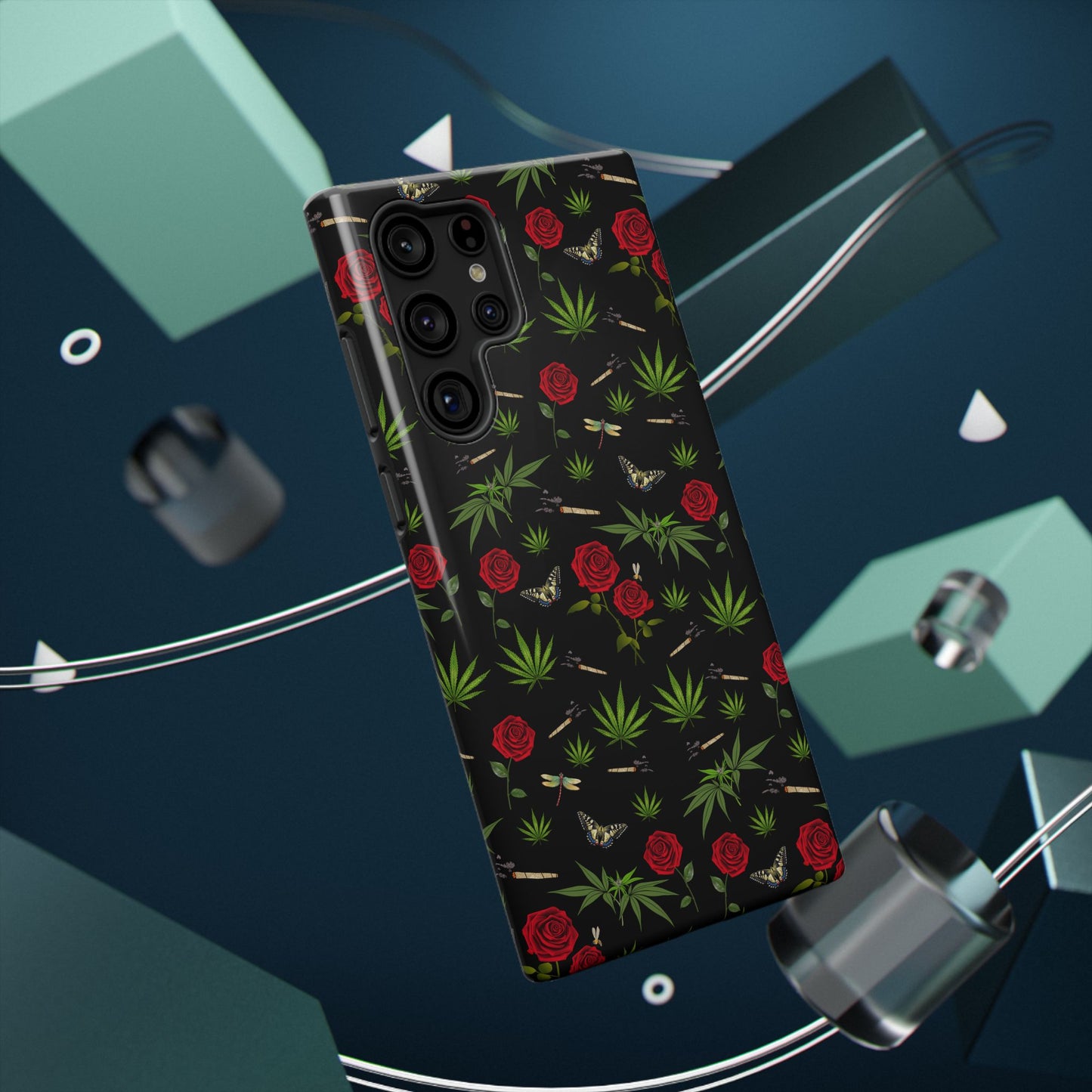 Phone Cases - Blunts & Roses Smokers Delight Impact-Resistant Cases