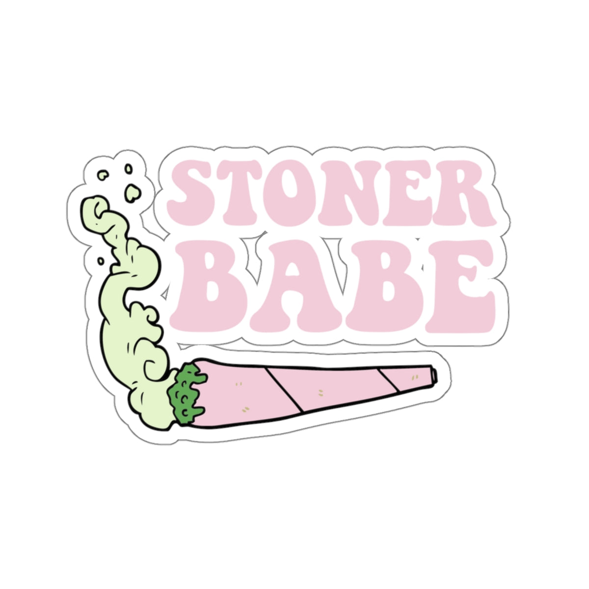 Stoner Babe Die-Cut Sticker