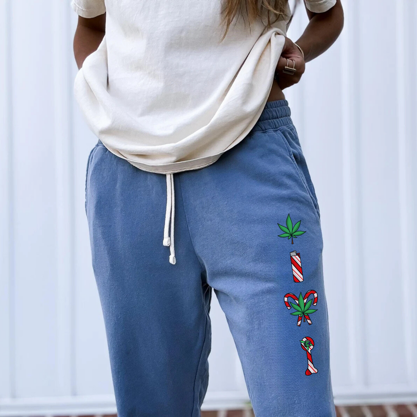 420 Christmas Fleece Sweatpants UNISEX