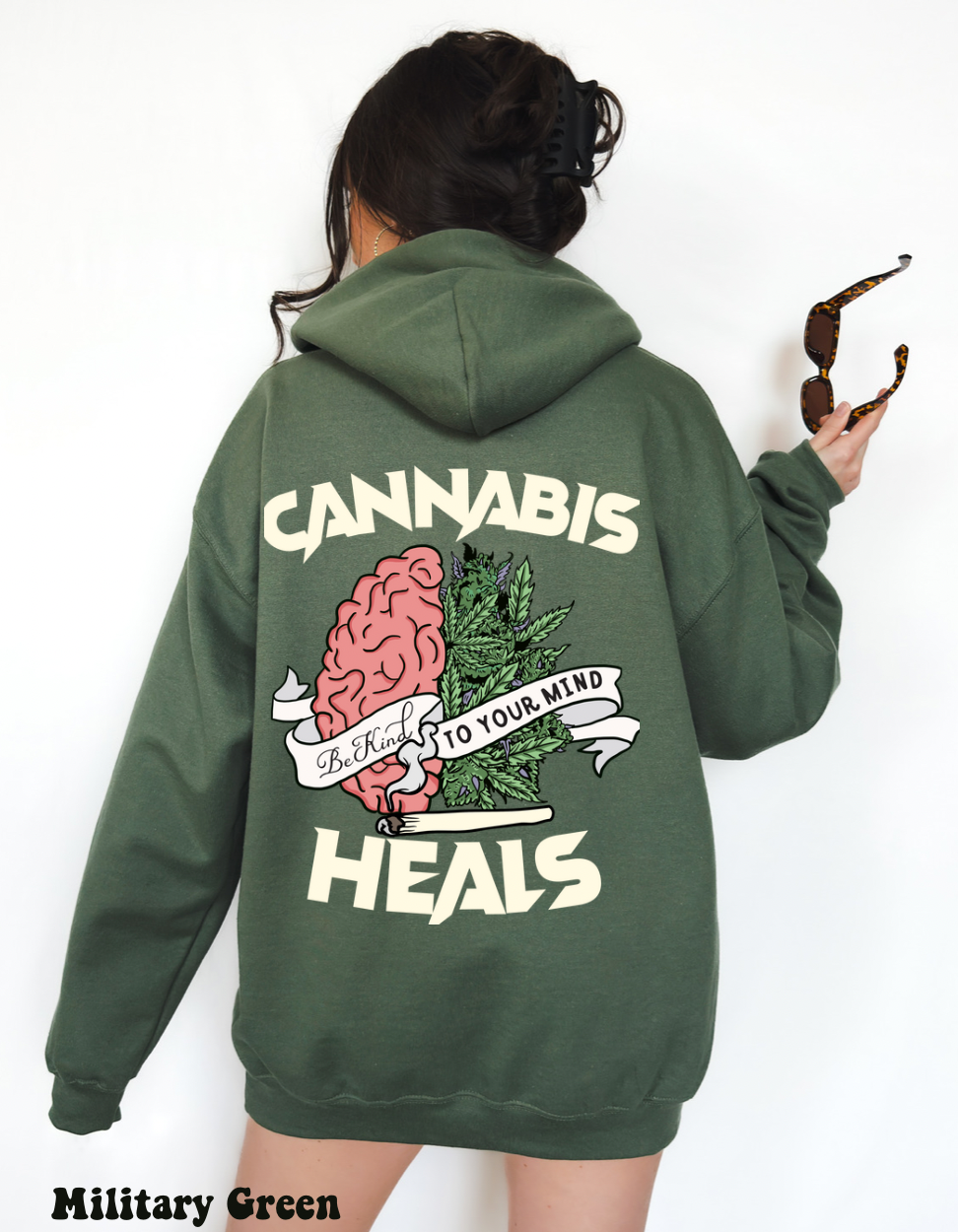 Cannabis Heals Unisex Hooded Sweatshirt