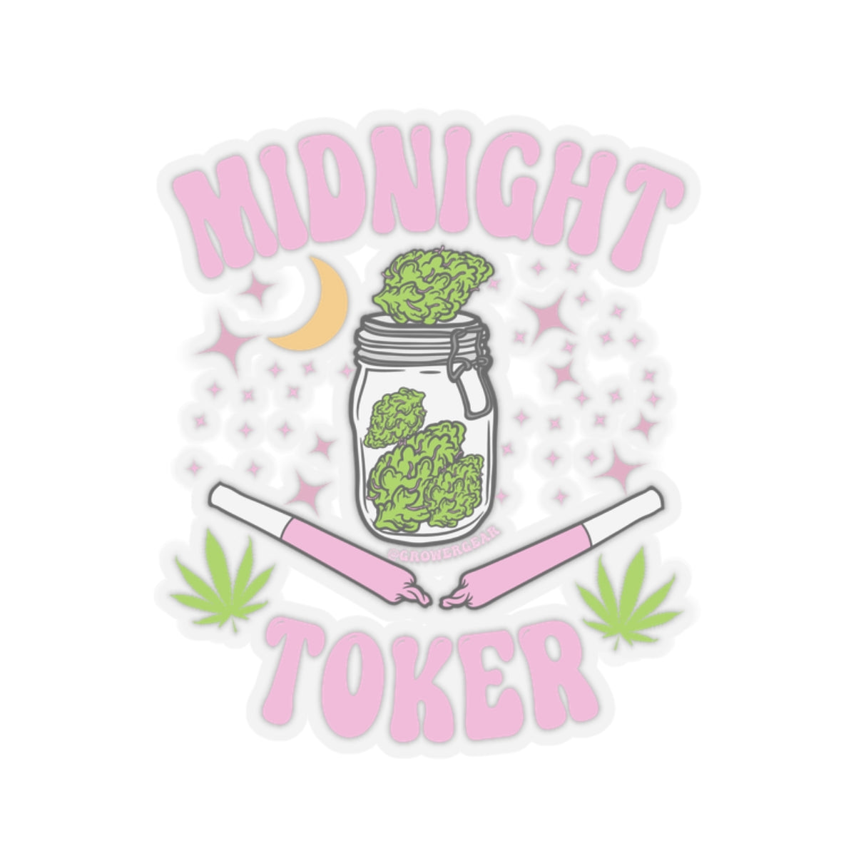 Midnight Toker Kiss-Cut Stickers