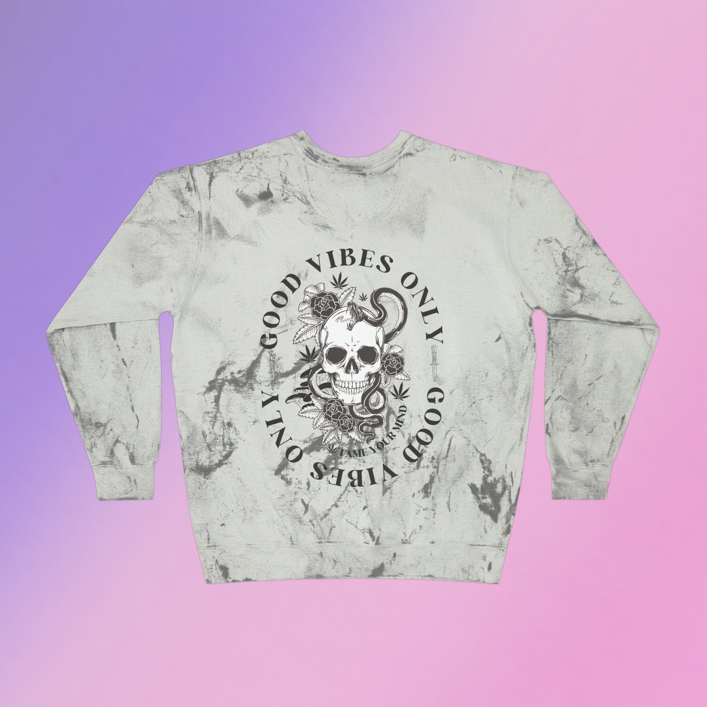 Good Vibes Only Color Blast Crewneck(Unisex)