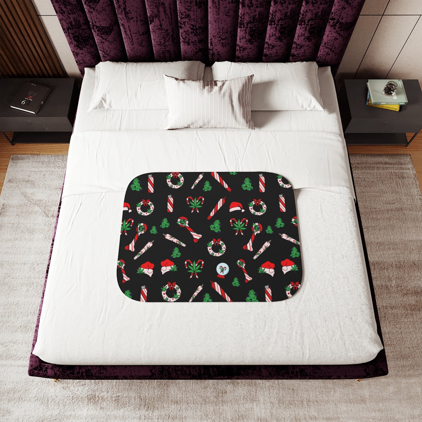 Stoney Christmas Sherpa Blanket