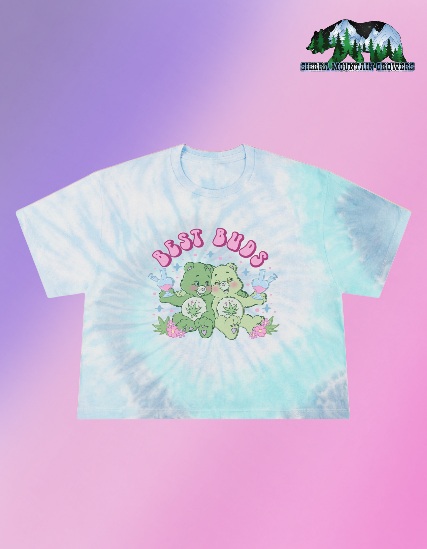 Best Buds Tie-Dye Crop Tee