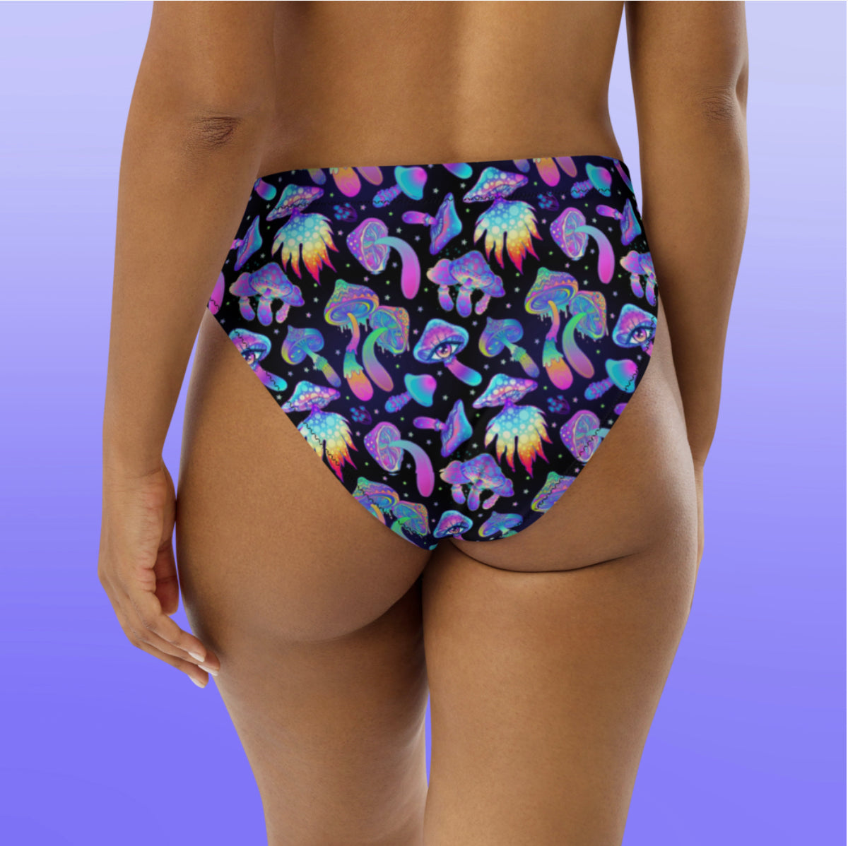 Magic Mushroom Bikini Bottoms (High Waisted)