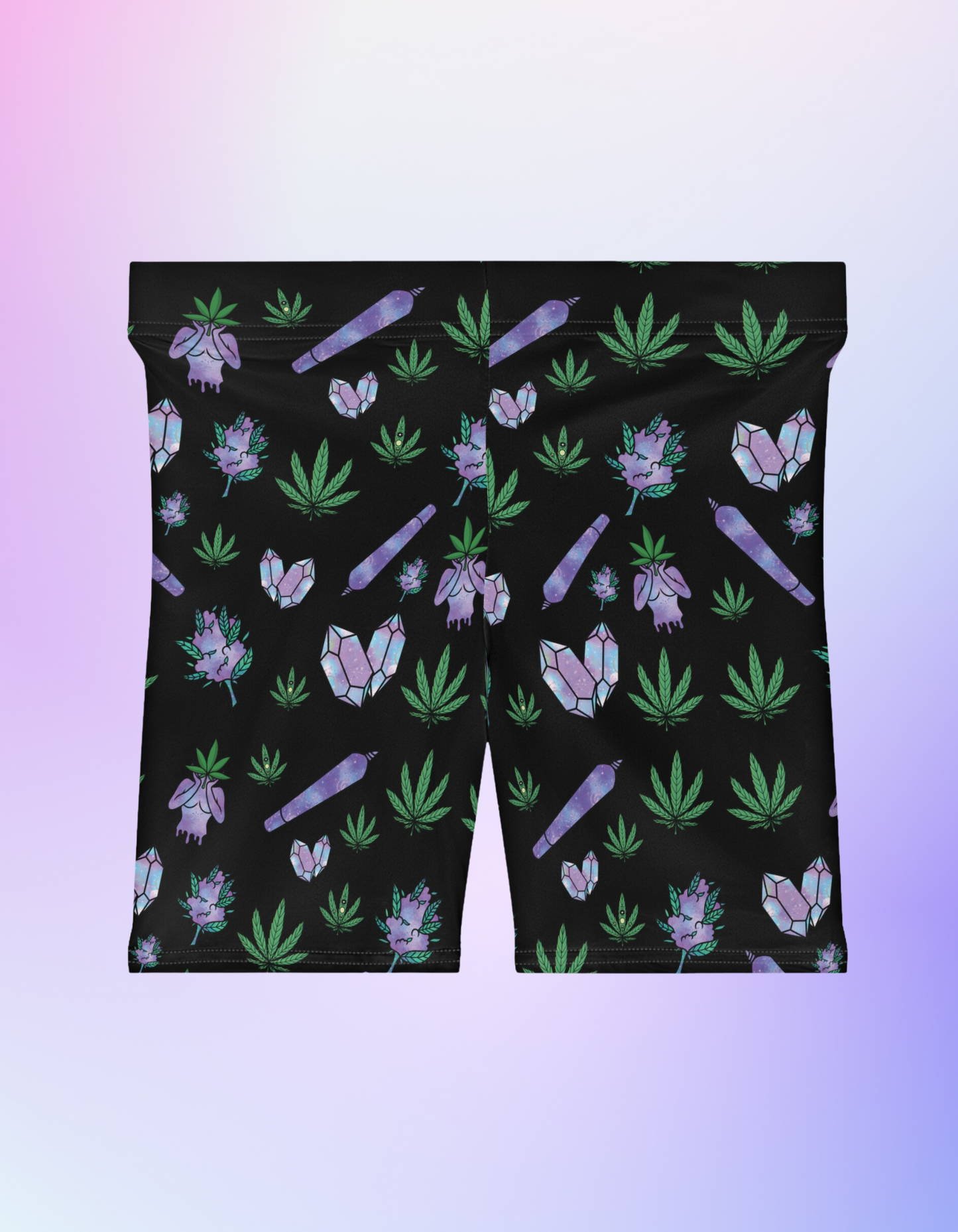 Stoner Babe Crystal Biker Shorts