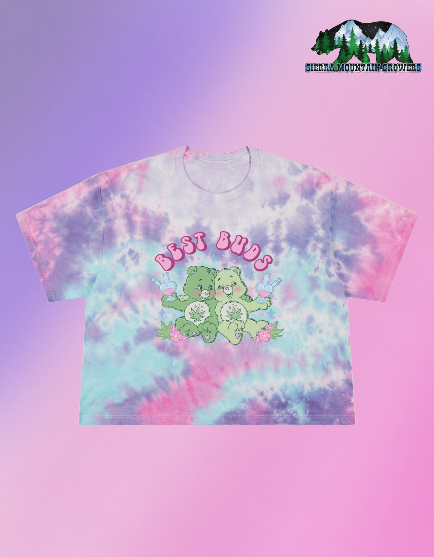 Best Buds Tie-Dye Crop Tee