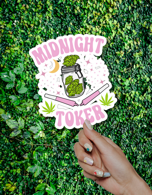 Midnight Toker Kiss-Cut Stickers