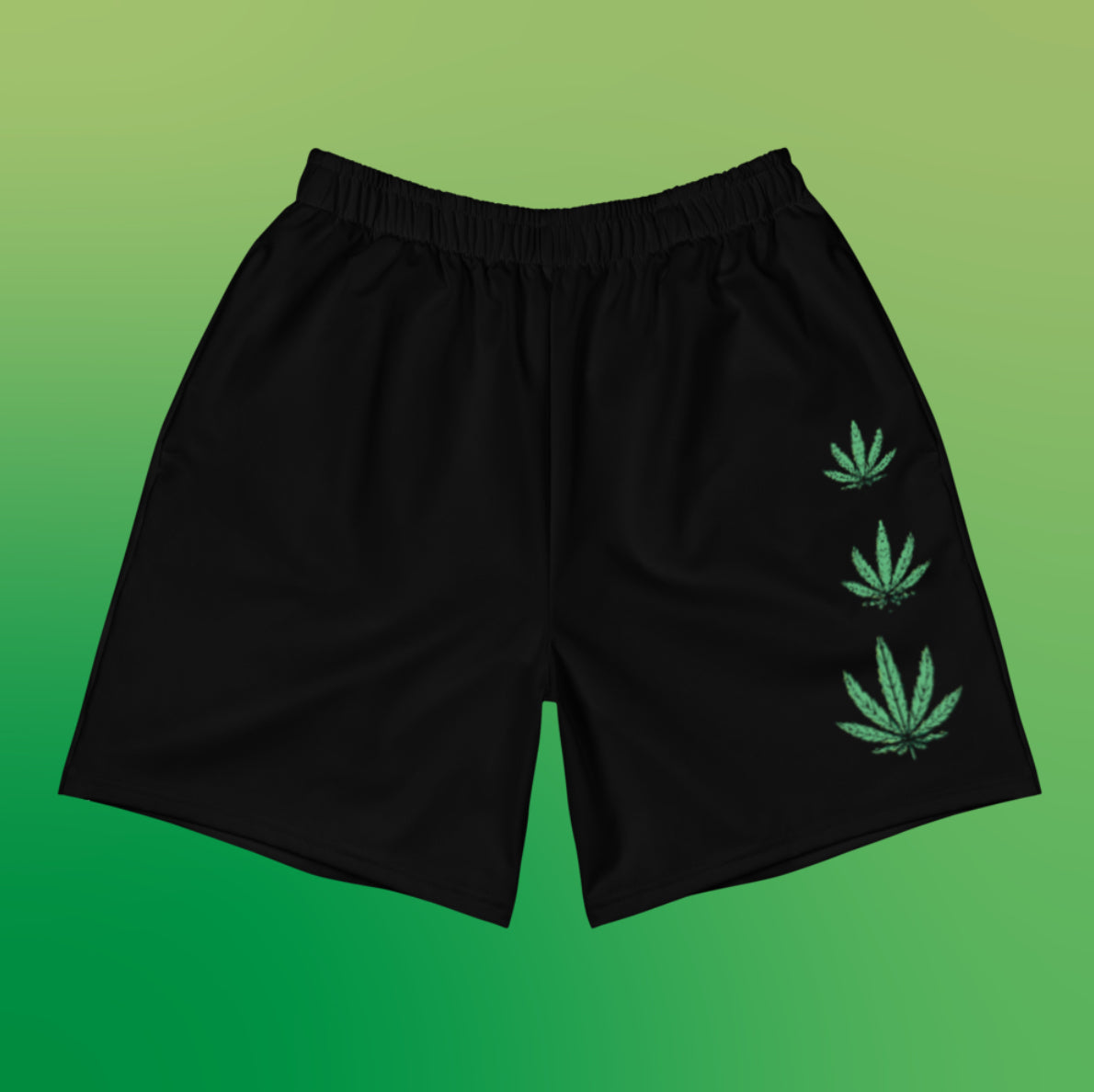 Weed Fan Leaf UNISEX Athletic Long Shorts