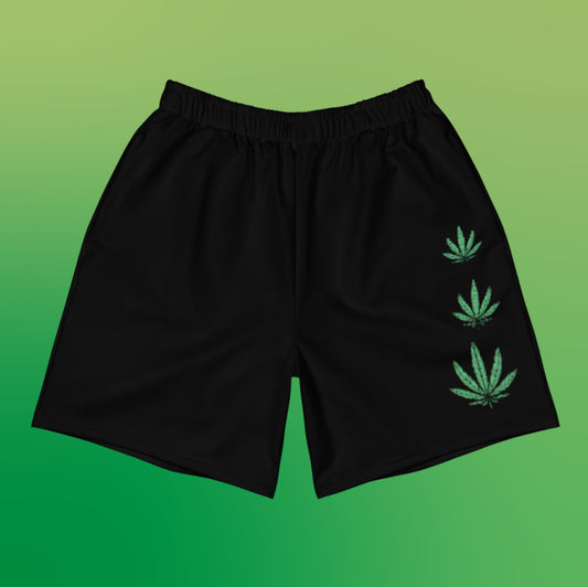 Weed Fan Leaf UNISEX Athletic Long Shorts