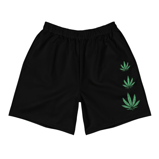 Weed Fan Leaf UNISEX Athletic Long Shorts
