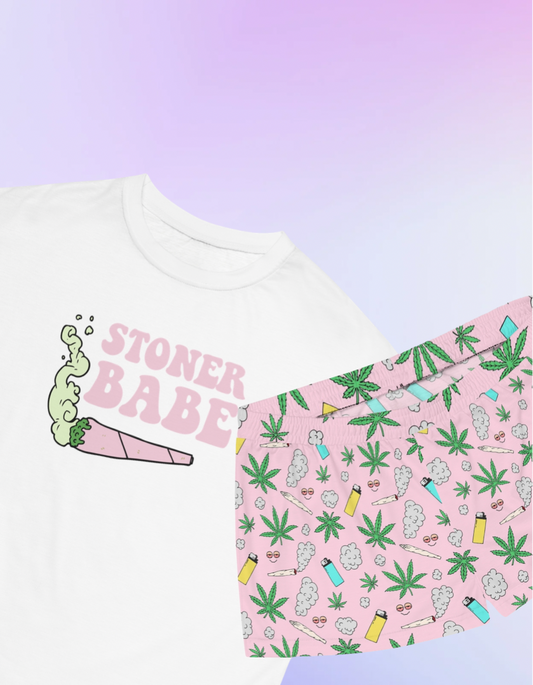 Stoner Babe Pajama Set