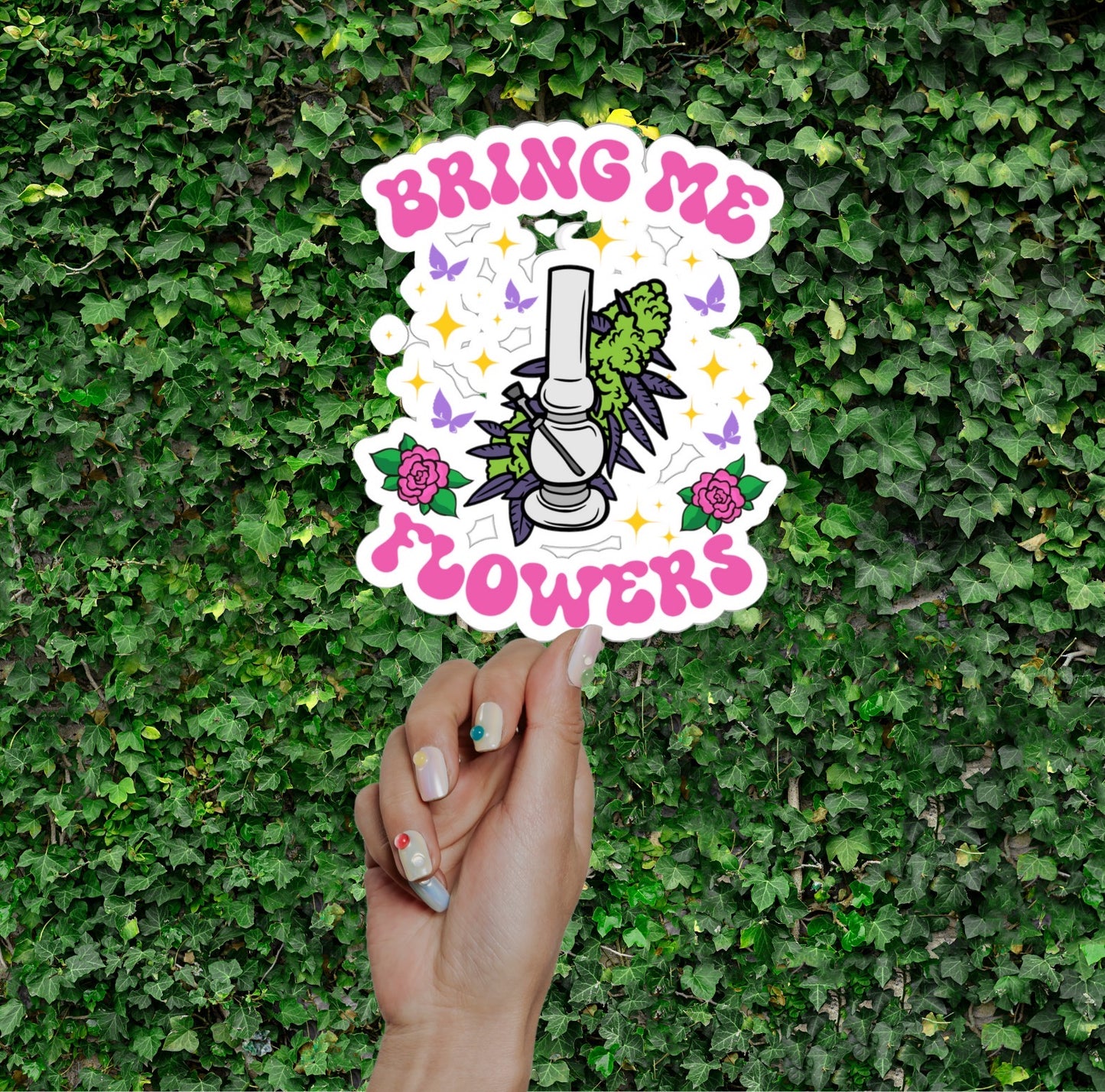 Bring Me Flowers Sticker