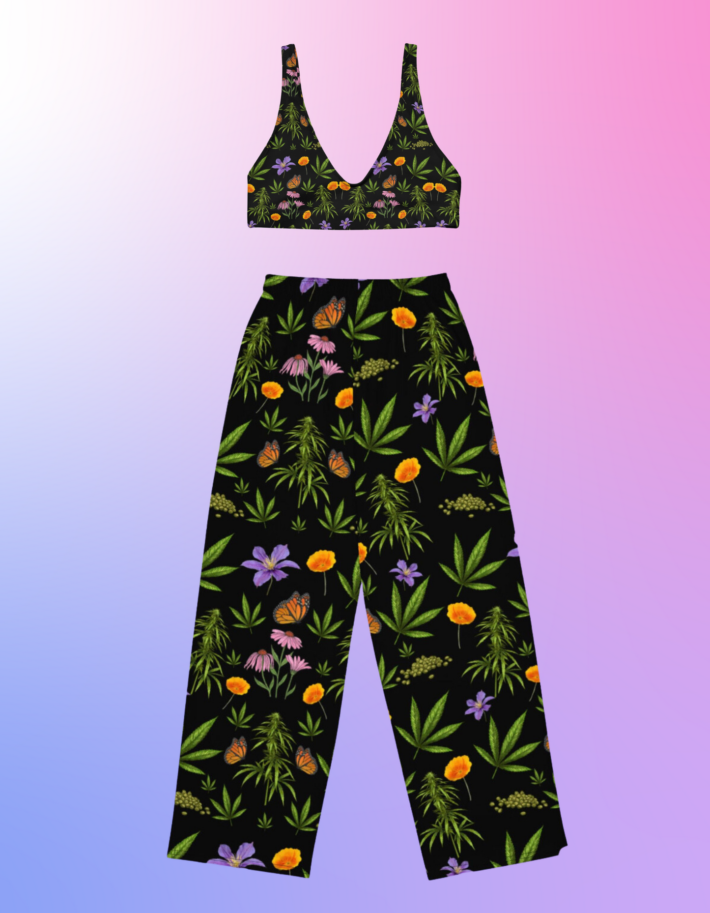 Garden Babe Wide Leg Pants (High Waisted)