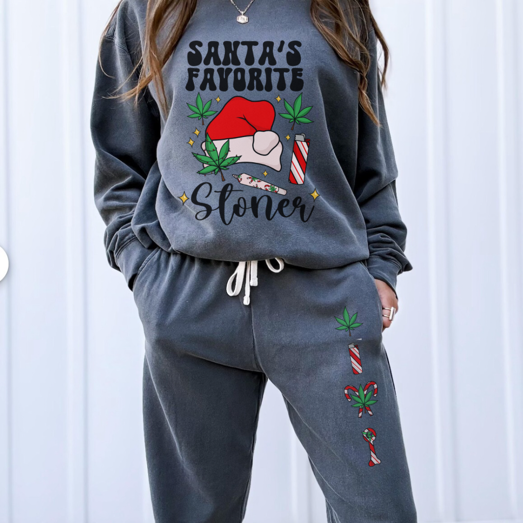 420 Christmas Fleece Sweatpants UNISEX