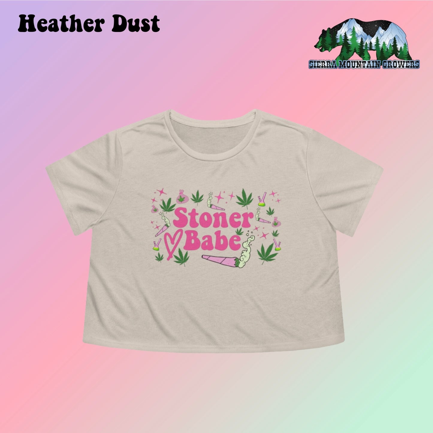 Stoner Babe Women's Flowy Cropped Tee