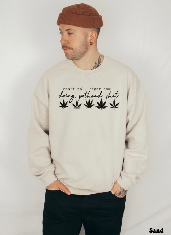 Can’t Talk Right Now Crewneck Sweatshirt