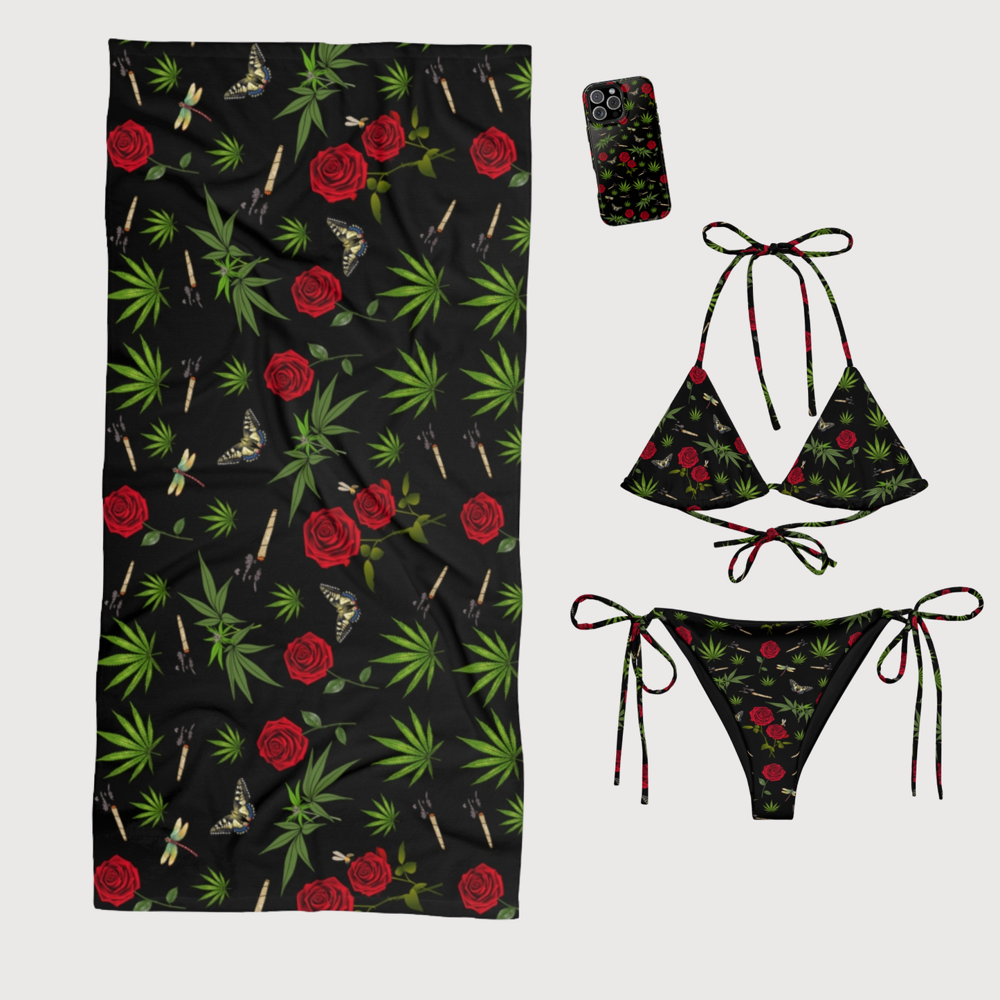 Blunts & Roses Beach Towel