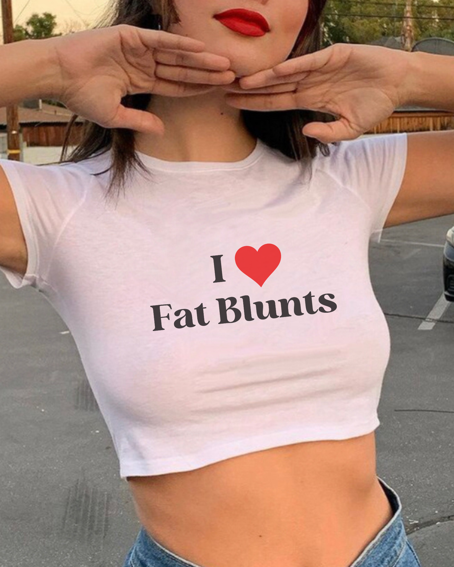 I Heart Fat Blunts Crop Top