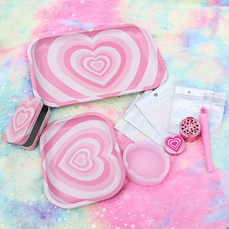 Pink Heart 12 Pieces Sesh Set